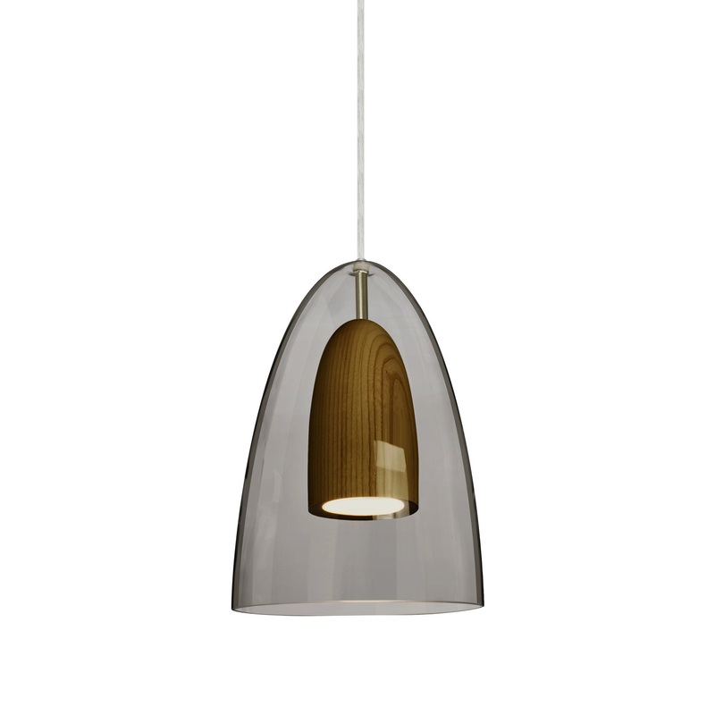 LED Pendant from the Dano Collection in Satin Nickel Finish by Besa
