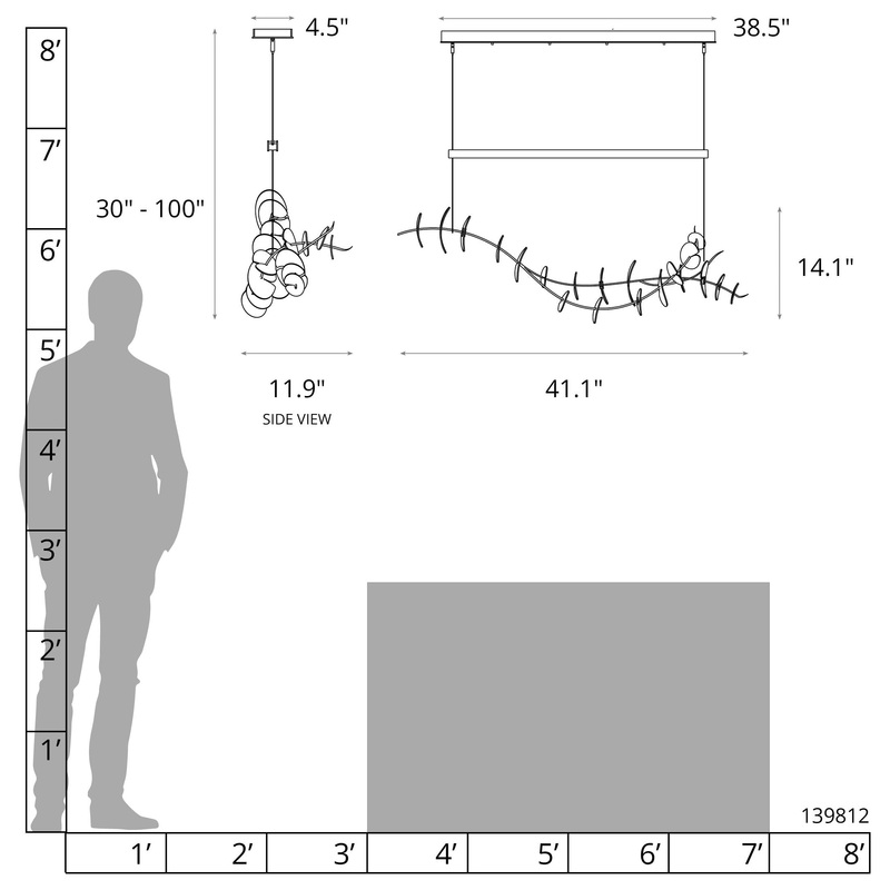 Lily LED Pendant Soft Gold White
