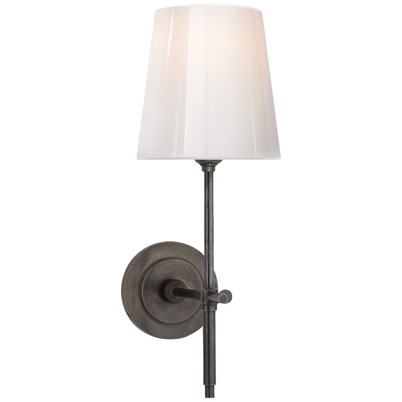 One Light Wall Sconce from the Bryant Collection in Bronze Finish by Visual Comfort Signature