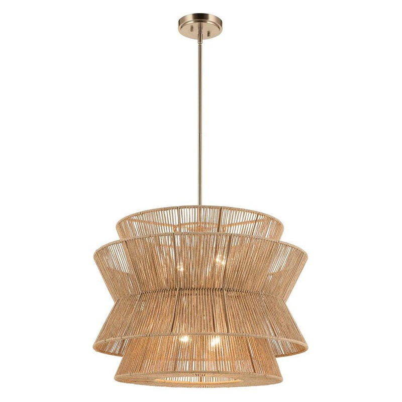 Ophira 28″ 4-Light Pendant Champagne Bronze
