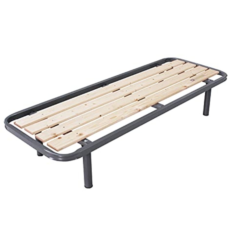 SomnusSana – Rete Ortopedica a Tavole – per Materasso Singolo Misura 80×190 h35 Grigio