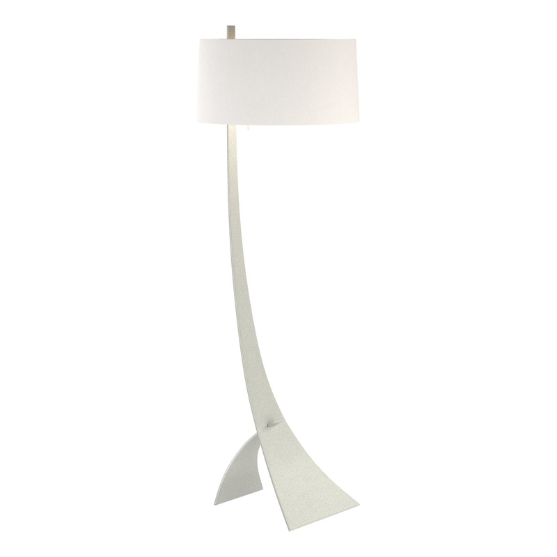 Stasis Floor Lamp Vintage Platinum Natural Anna Shade (SF)