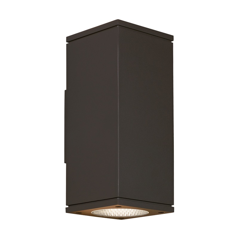 Tegel 12 Outdoor Wall Up & Downlight Bronze 3000K / 10-Degree Beam (Up) / 36-Degree Beam (Down) Surge Protection