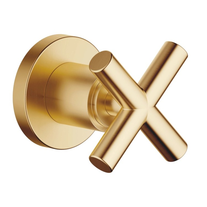 Volume Control Trim TARA Wall Mount 1 Cross Brushed Durabrass ADA