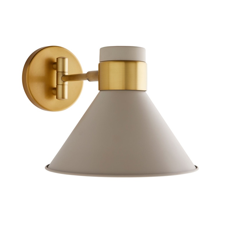 Arteriors 49204 Lane One Light Wall Sconce Taupe
