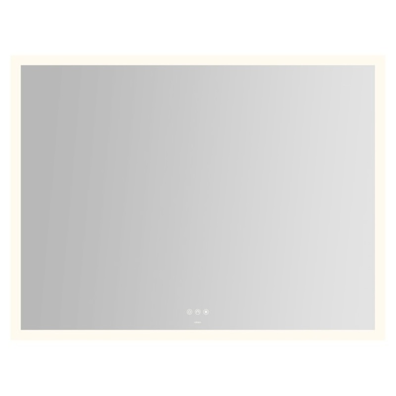 Bathroom Mirror Instinct with Perimeter Lighting Rectangular 48 x 36 Inch Wall Mount