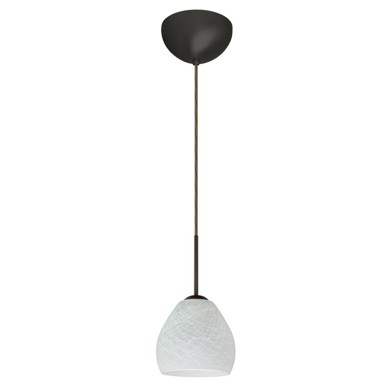 Besa 1BC-412260-LED-BR Bolla One Light Pendant Bronze