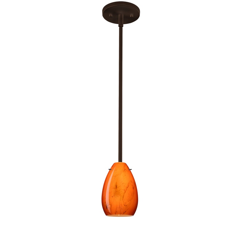 Besa 1TT-1713HB-HAL-BR Pera One Light Pendant Bronze (Discontinued)