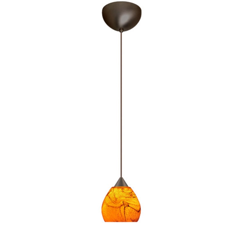 Besa 1XC-5605HB-BR Tay Tay One Light Pendant Bronze