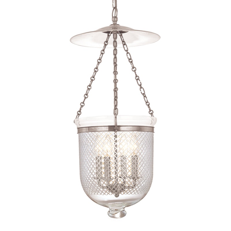Four Light Pendant from the Hampton Collection in Polished Nickel Finish by Hudson Valley