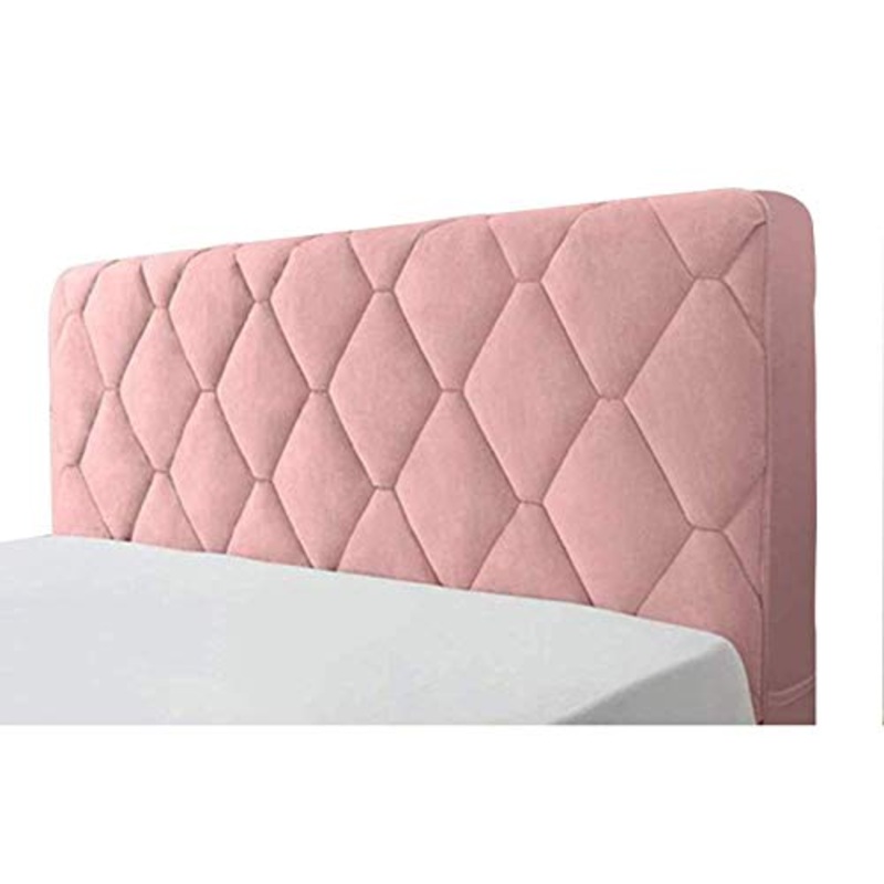 KOMOSO – Fodera decorativa per testiera in cotone trapuntato, 100 x 73 cm, colore: Rosa