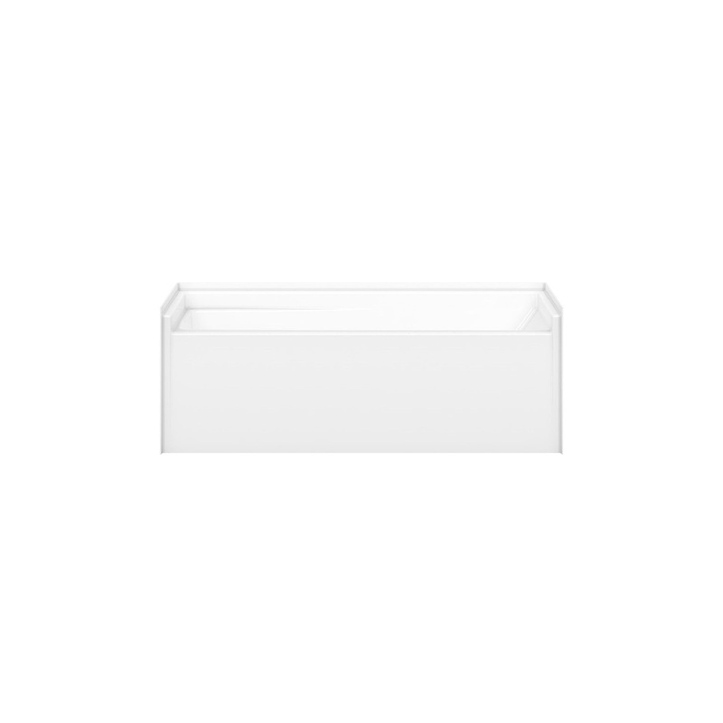 MAAX 141431-000-002-002 Olio 6030 AcrylX Alcove Right-Hand Drain Bathtub in White
