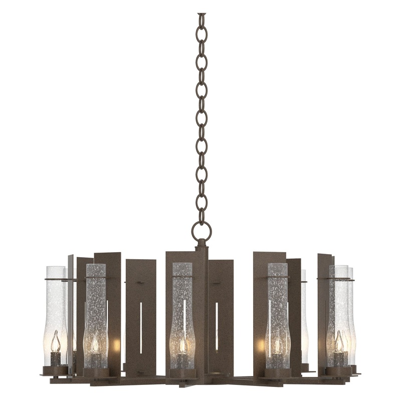 New Town 10-Arm Chandelier Bronze