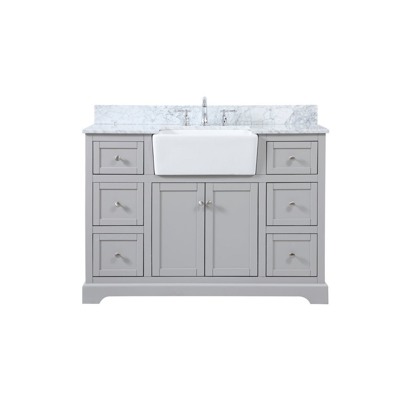 Single Bathroom Vanity from the Franklin Collection in Black Finish by Elegant Lighting