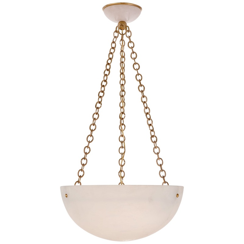 Three Light Chandelier from the O’Connor Collection in Hand-Rubbed Antique Brass Finish by Visual Comfort Signature