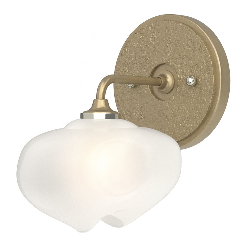 Ume 1-Light Curved Arm Bath Sconce Soft Gold Soft Gold