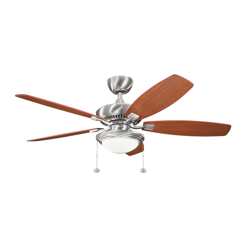 52″Ceiling Fan from the Canfield Select Collection in Brushed Stainless Steel Finish by Kichler