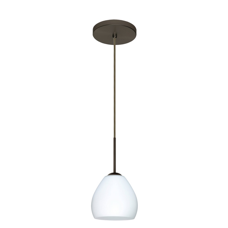 Besa 1BT-412207-HAL-BR Bolla One Light Pendant Bronze