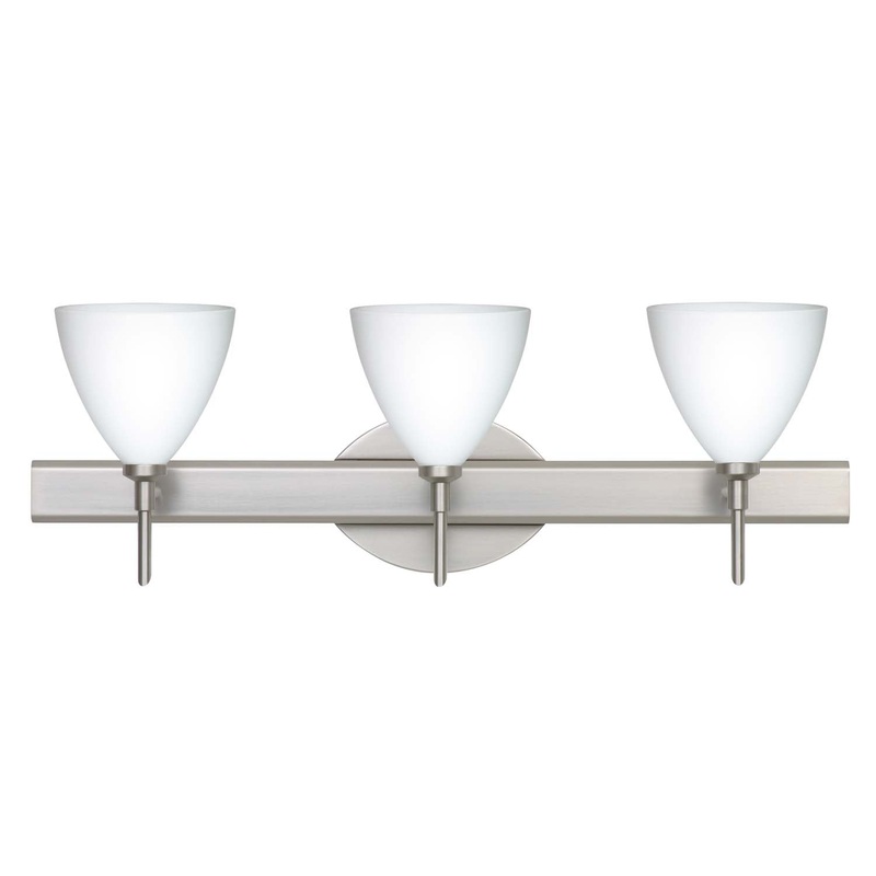 Besa 3SW-177907-SN Mia Three Light Wall Sconce Satin Nickel