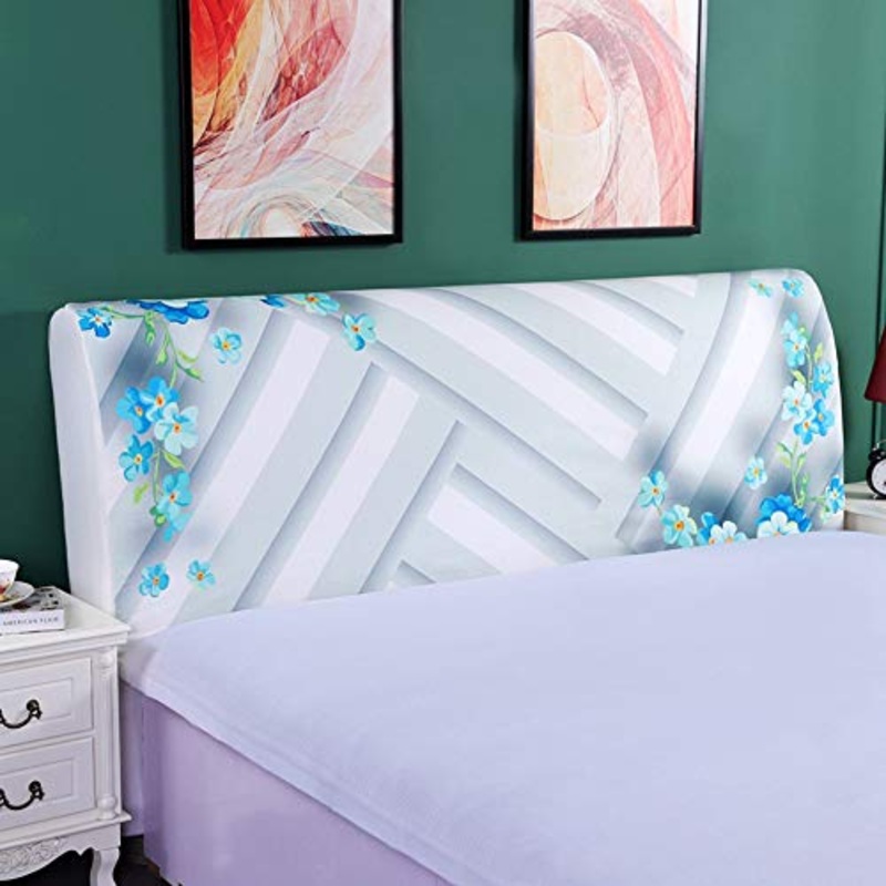 Copri Testata Letto Matrimoniale Elastica Fodera Elastica Protezione Peluche Testata Addensare Elastico All-inclusive Coperchio Europeo Soft Cover Lavabile Testata Letto,B-200x70cm