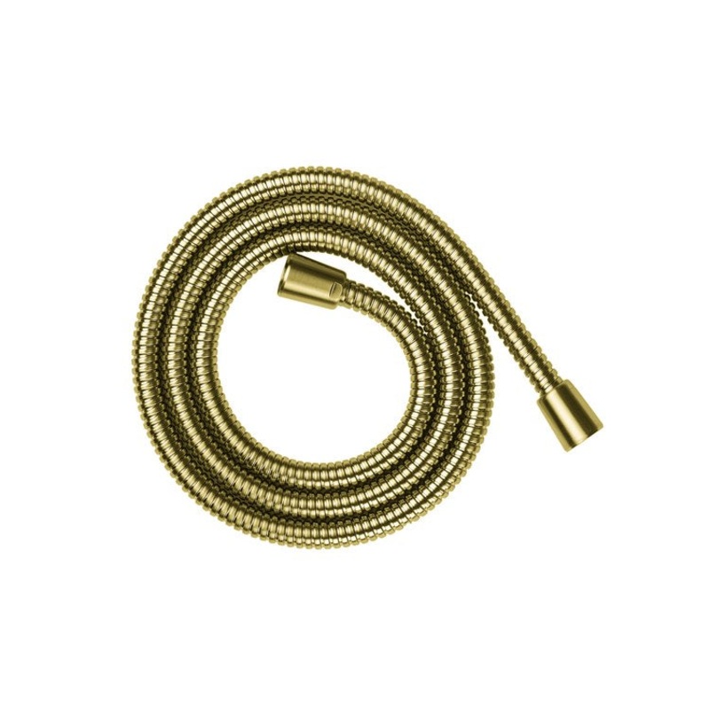 Handshower Hose No Kink with Pivot Connector 63 Inch Brushed Gold Optic 1/2 Inch NPT Metal
