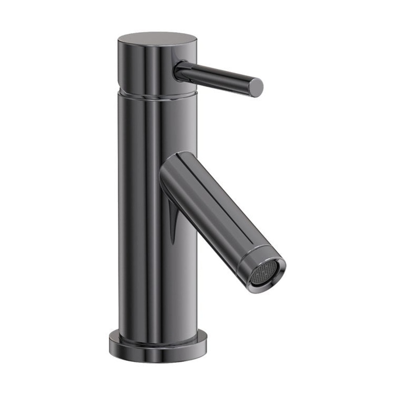 Lavatory Faucet East Linear 1 Lever ADA Midnight Chrome 1.2 Gallons per Minute Brass Spout Height 2-3/5 Inch