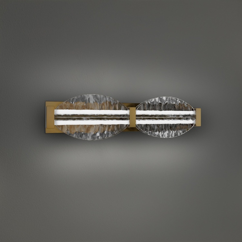 LED Bath Vanity from the Deco Collection in Aged Brass Finish by Modern Forms