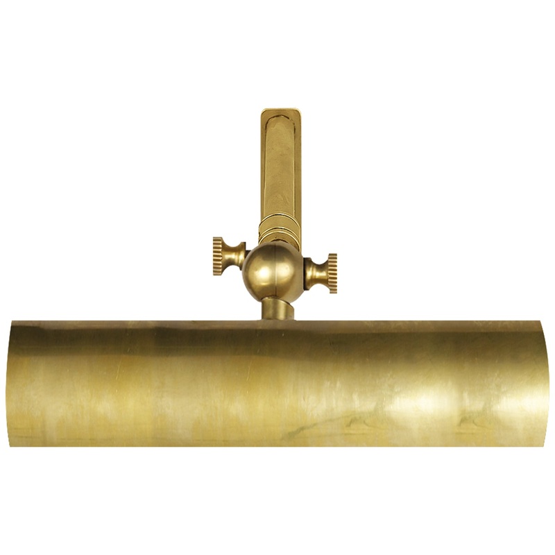 One Light Picture Light from the Frame Makers Collection in Hand-Rubbed Antique Brass Finish by Visual Comfort Signature