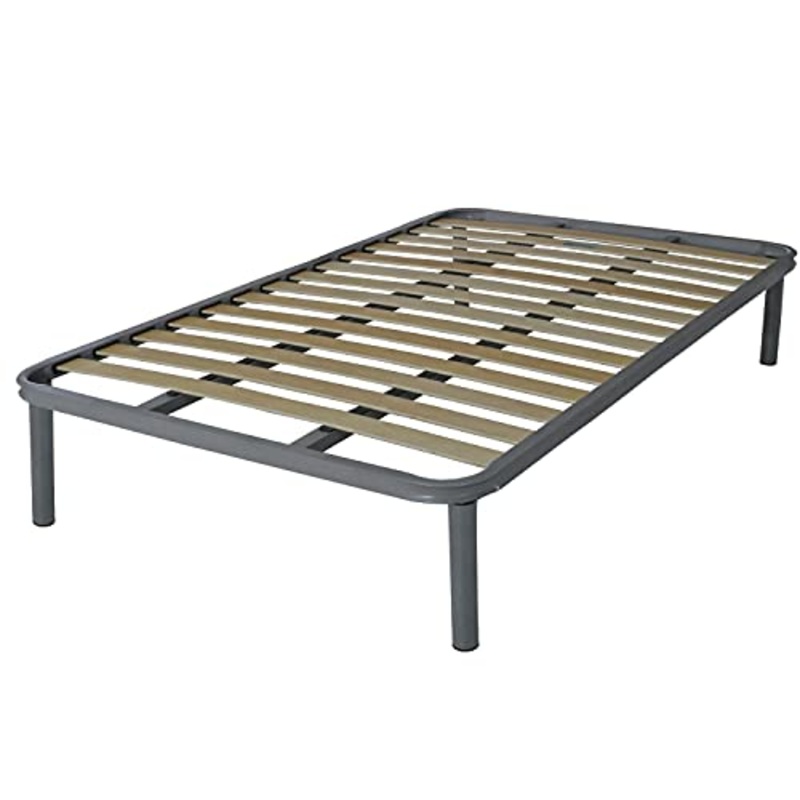 SomnusSana Rete a doghe Una piazza e mezza Per letto o materasso da 120×200 cm Struttura in Ferro con due barre di rinforzo Indistruttibile Altezza 35 cm