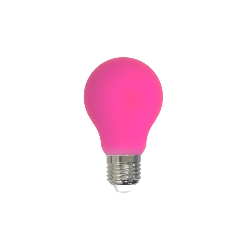 4.5 Watt A19 Ceramic Pink, E26 base, 120 Volt Light Bulb by Bulbrite