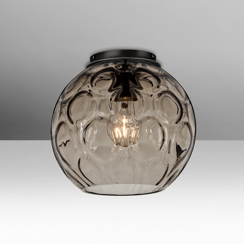 Besa BOMBAYSMC-BK Besa Bombay Ceiling One Light Ceiling Mount Black