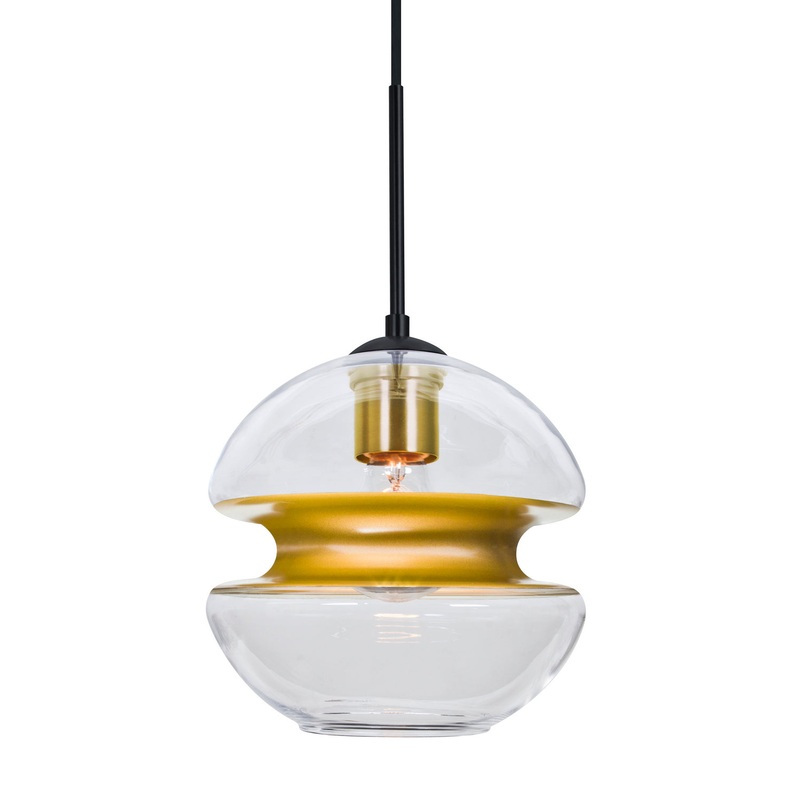 Besa J-HULA8GD-BK Hula 8 One Light Pendant Black