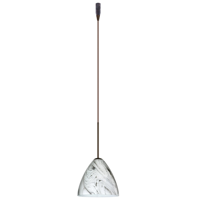 Besa RXP-1779MG-BR Mia One Light Pendant Bronze