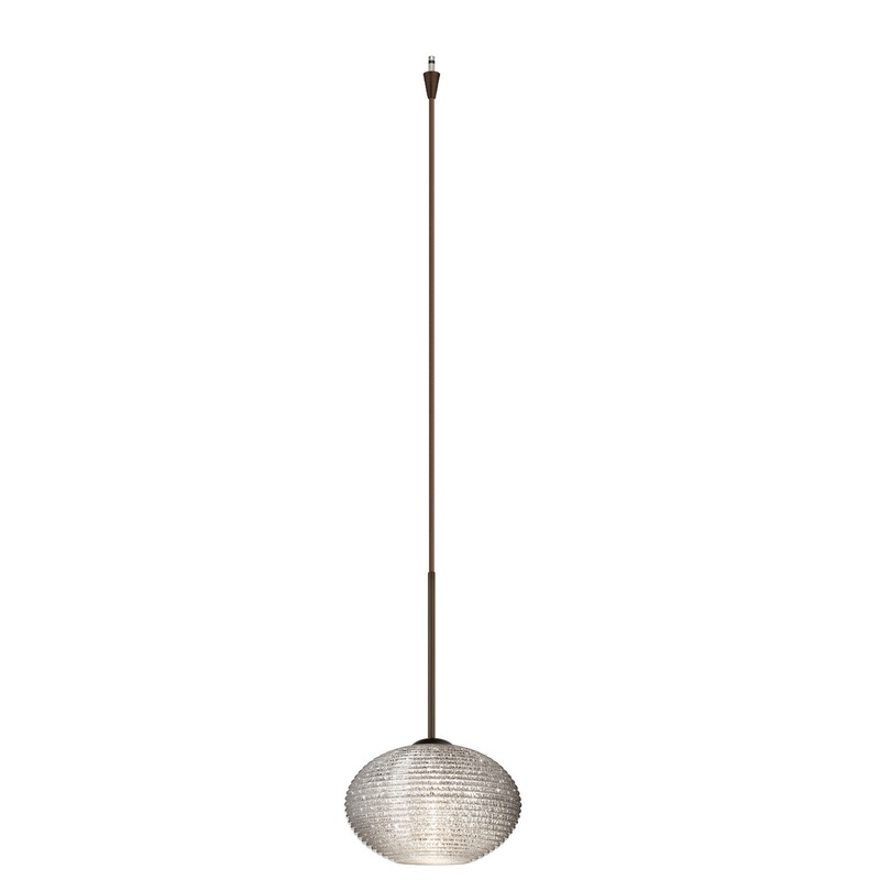 Besa XP-5612GL-BR Lasso One Light Pendant Bronze