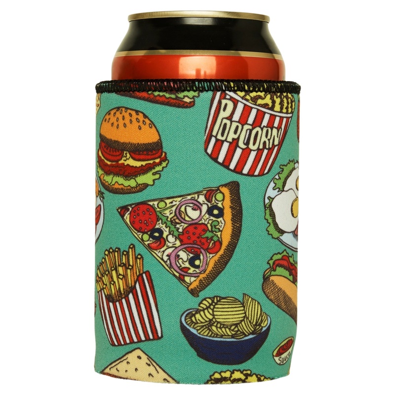 Burgers Junk Food Stubby Cooler – Standard
