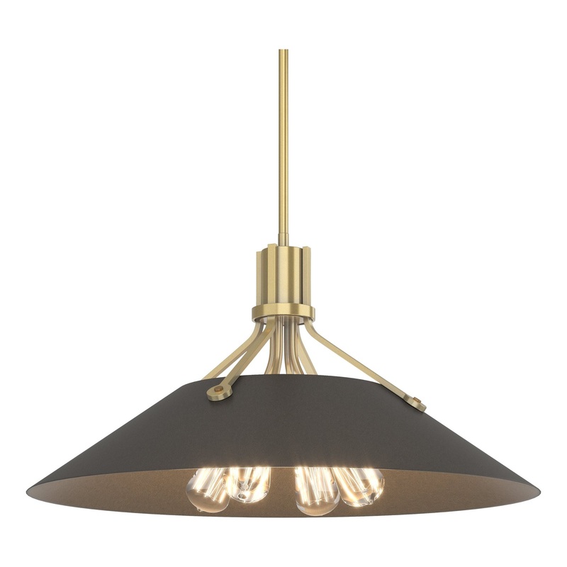 Henry Pendant Modern Brass Dark Smoke
