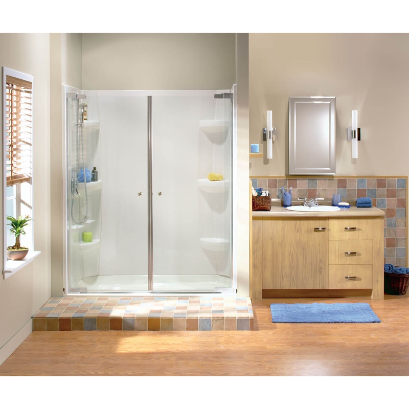 Kleara 2-panel Pivot Shower Door 48 -51  x 69 in. 6 mm