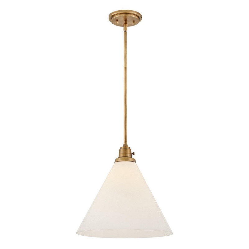 LED Pendant from the Arti Collection in Heritage Brass Finish by Hinkley