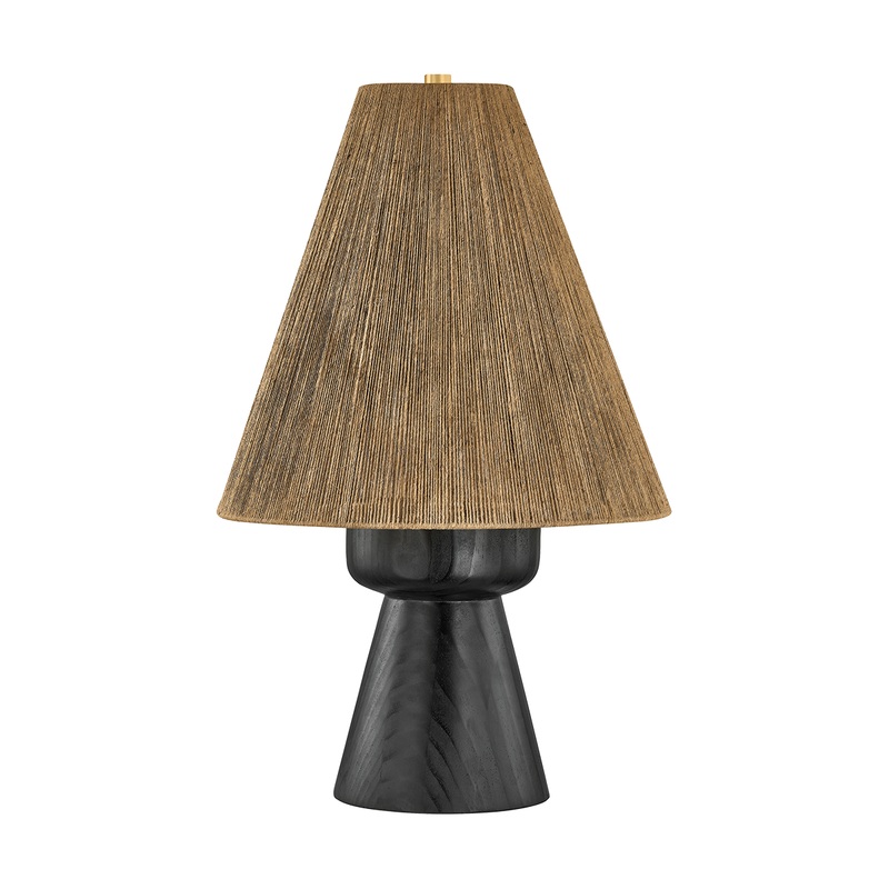 Mannsville 1-Light Table Lamp Aged Brass