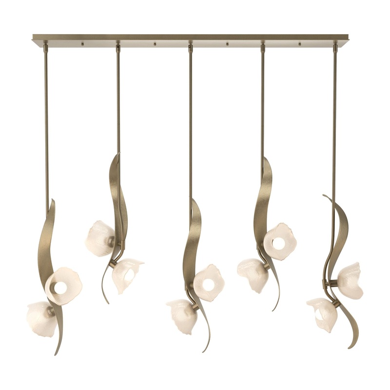 Mika 10-Light Pendant Soft Gold