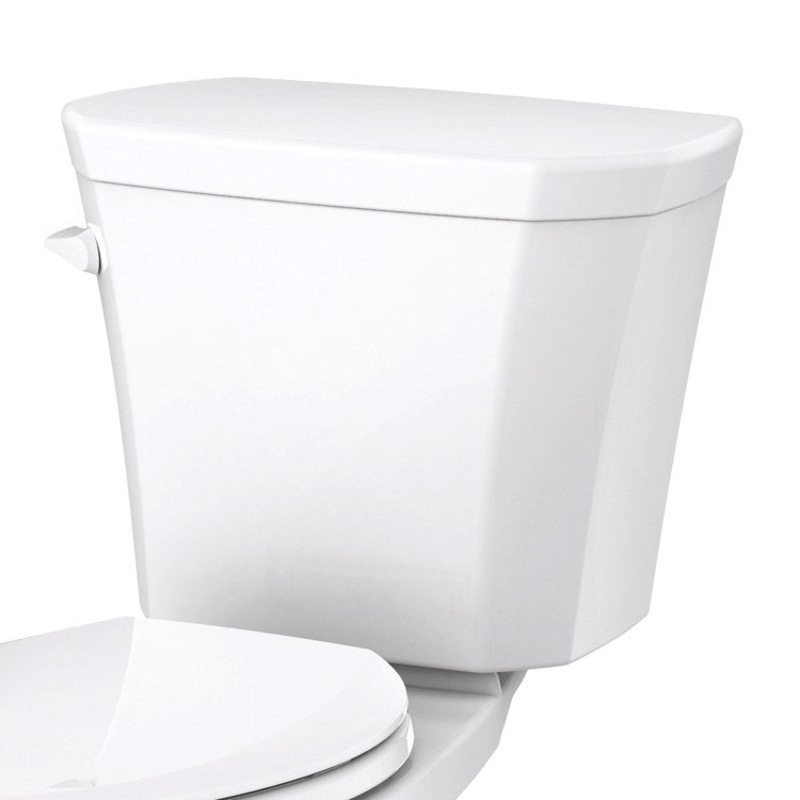 Toilet Tank Viper Elongated White 1.28 Gallons per Flush 14 Inch Side