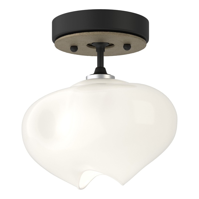 Ume 1-Light Semi-Flush Black Soft Gold