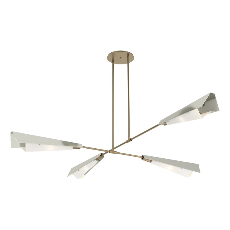 Vertex Large Pendant/Semi-Flush Soft Gold Sterling