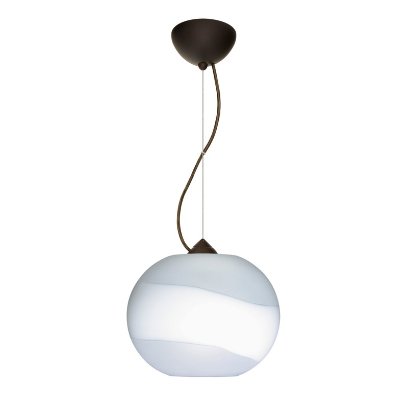 Besa 1KX-477699-LED-BR Luna One Light Pendant Bronze