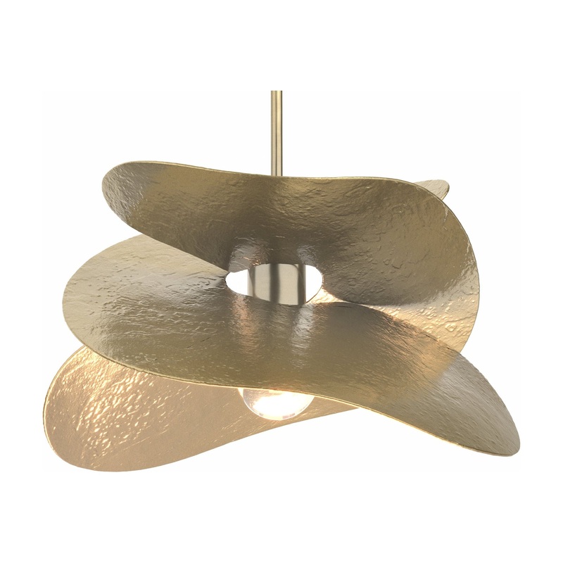 Hibiscus Small Pendant Modern Brass