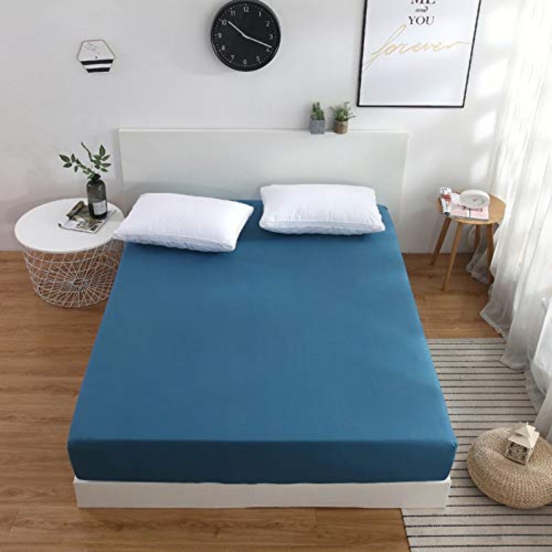 IKITOBI Lenzuolo Piano – Facile da pulire in tessuto morbido – Resistente alle pieghe, restringimento e scolorimento 90 x 190 cm tipo dormitorio sottile