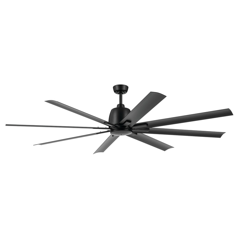 Kichler 310275SBK 75″ Ceiling Fan, Satin Black