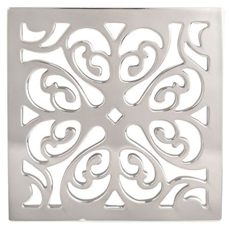 Shower Drain Tub and Shower Square 4 Inch English Bronze Brass for Requires Drain Throat 277-01 4 Inch