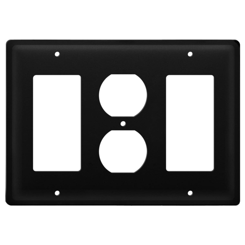 Village Wrought Iron EGOG-87 Triple Plain Single GFI Outlet and GFI Cover CUSTOM Product