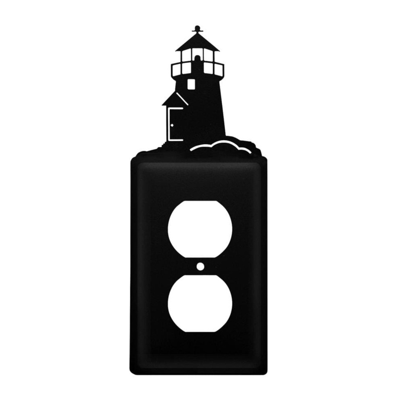 Village Wrought Iron EO-10 Single Lighthouse Single Outlet Cover